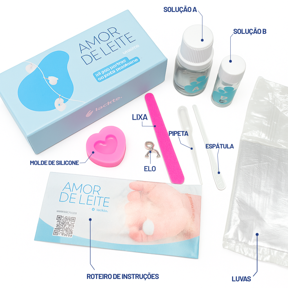 Berloque Mini Estrela - Joia de Leite Materno