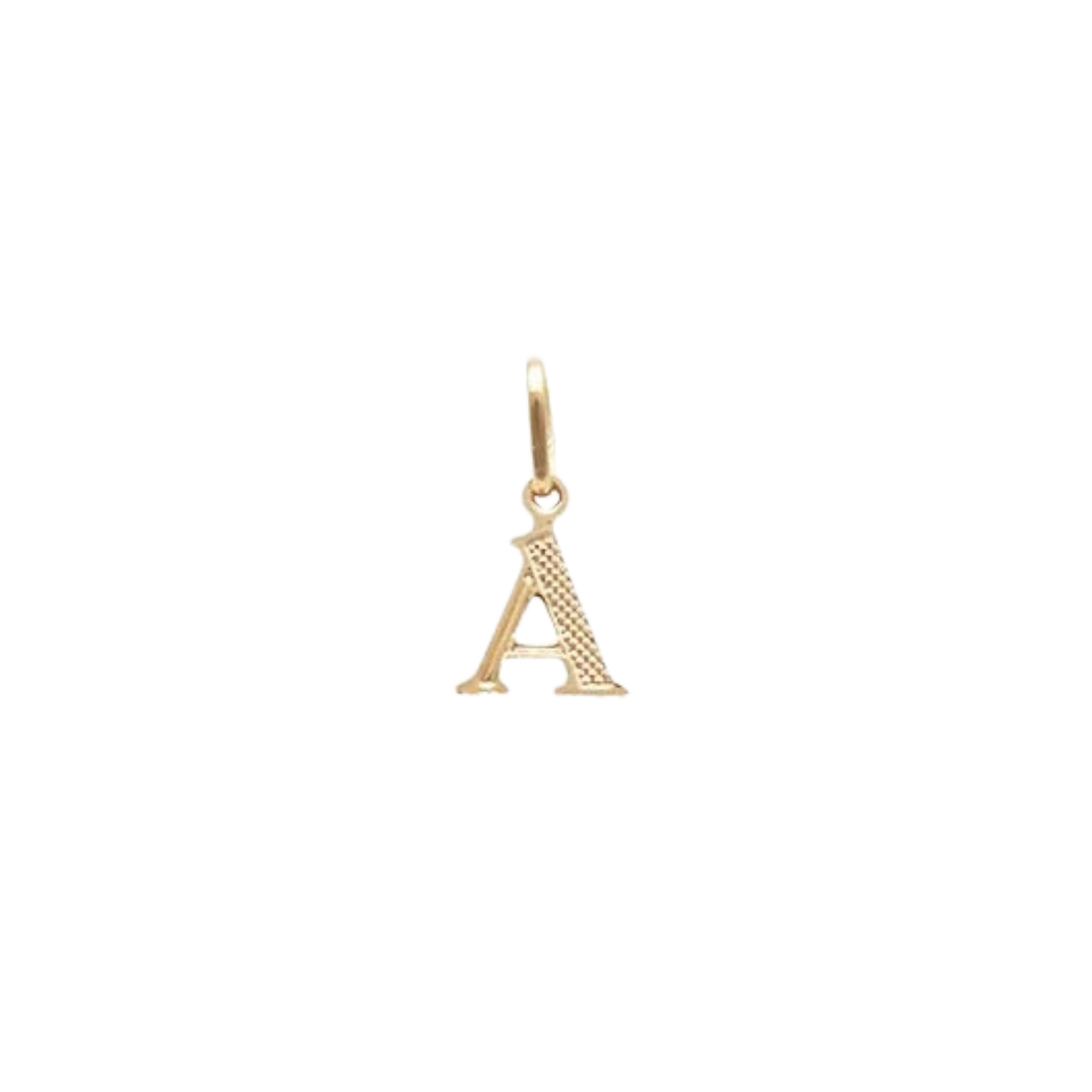 Pingente de Letra Banhado a Ouro Amarelo