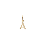 Pingente de Letra Banhado a Ouro Amarelo
