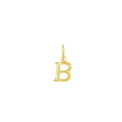 Pingente de Letra Banhado a Ouro Amarelo