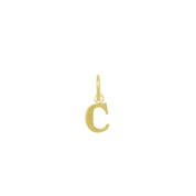 Pingente de Letra Banhado a Ouro Amarelo