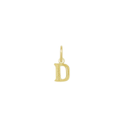 Pingente de Letra Banhado a Ouro Amarelo