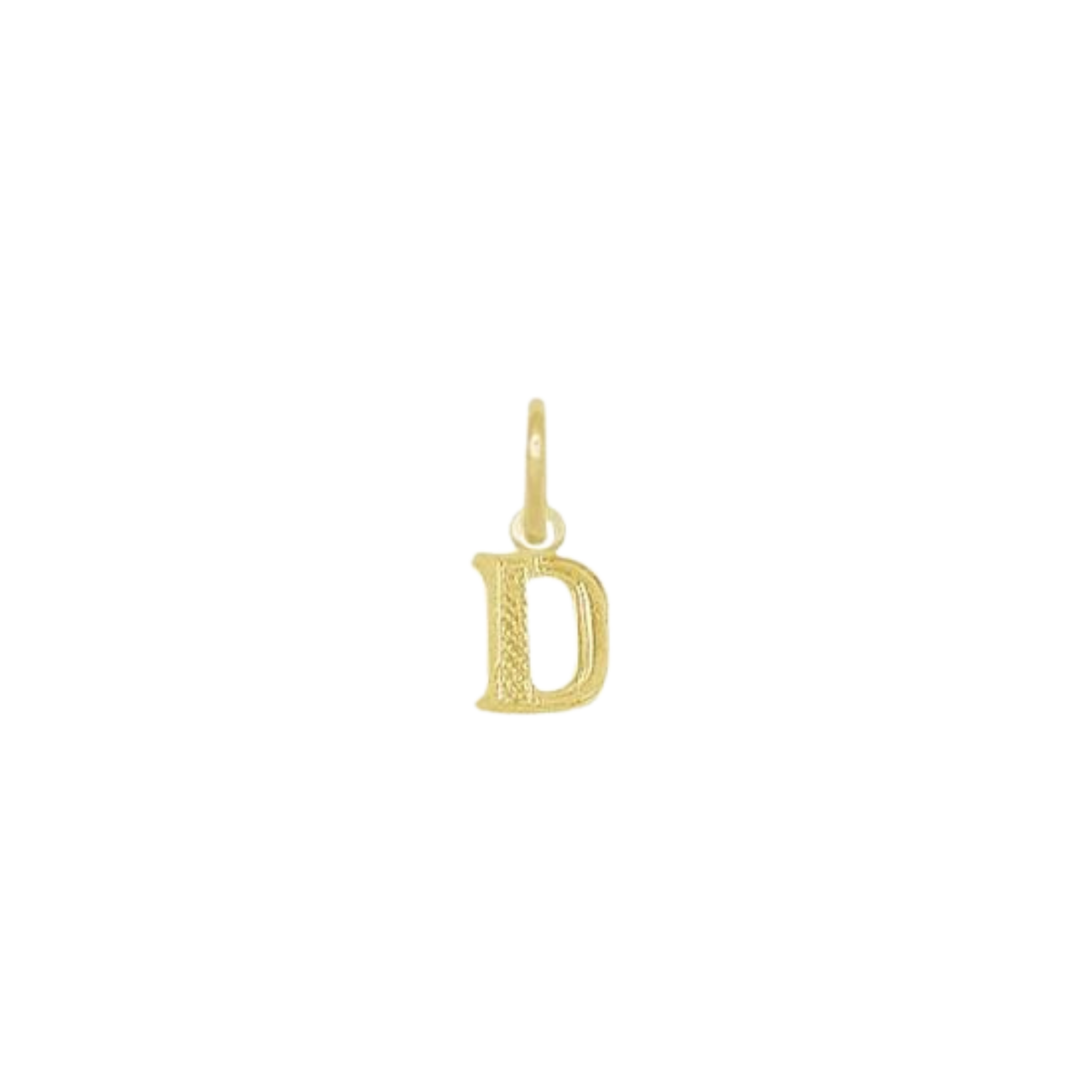 Pingente de Letra Banhado a Ouro Amarelo