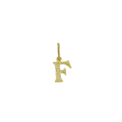 Pingente de Letra Banhado a Ouro Amarelo