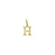 Pingente de Letra Banhado a Ouro Amarelo