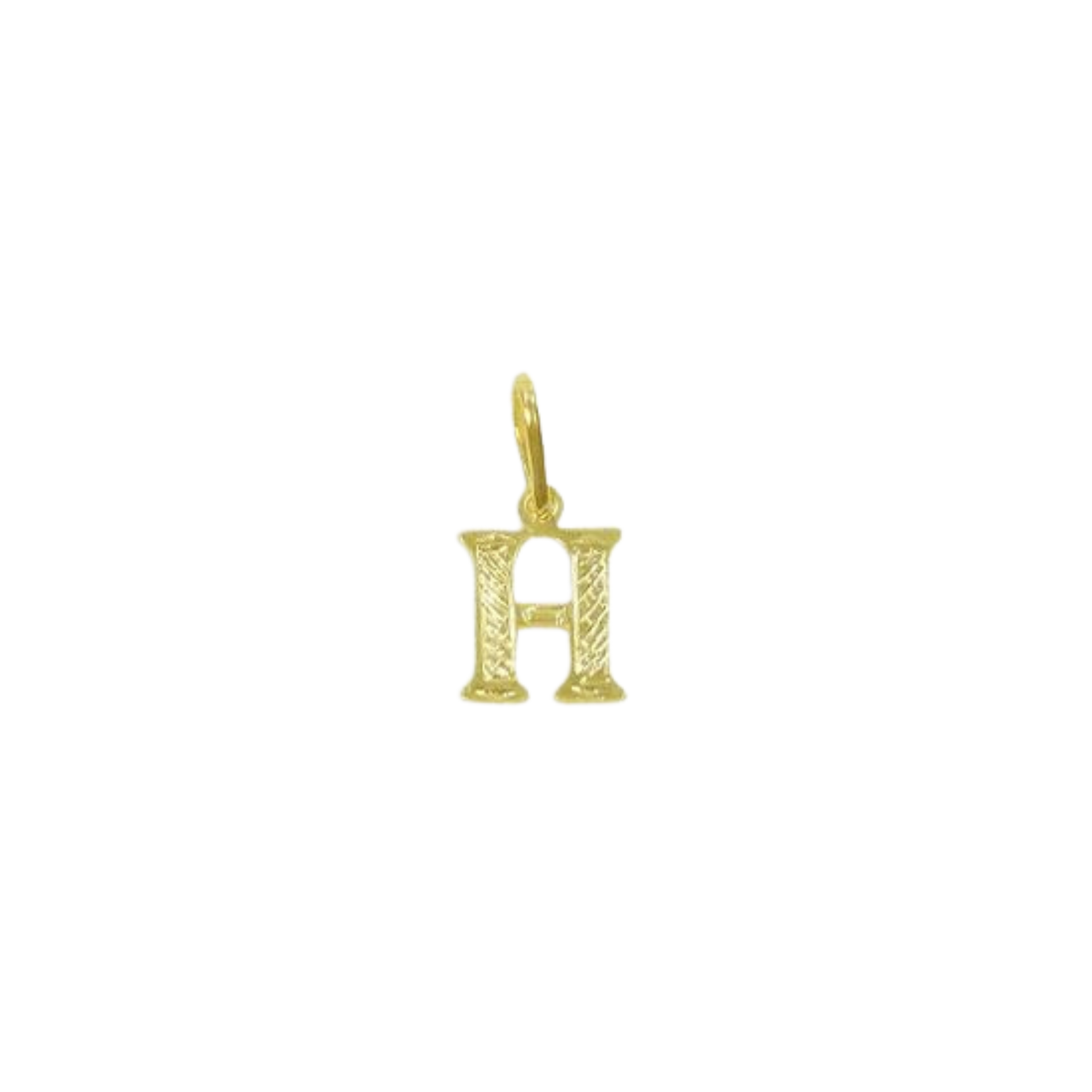 Pingente de Letra Banhado a Ouro Amarelo