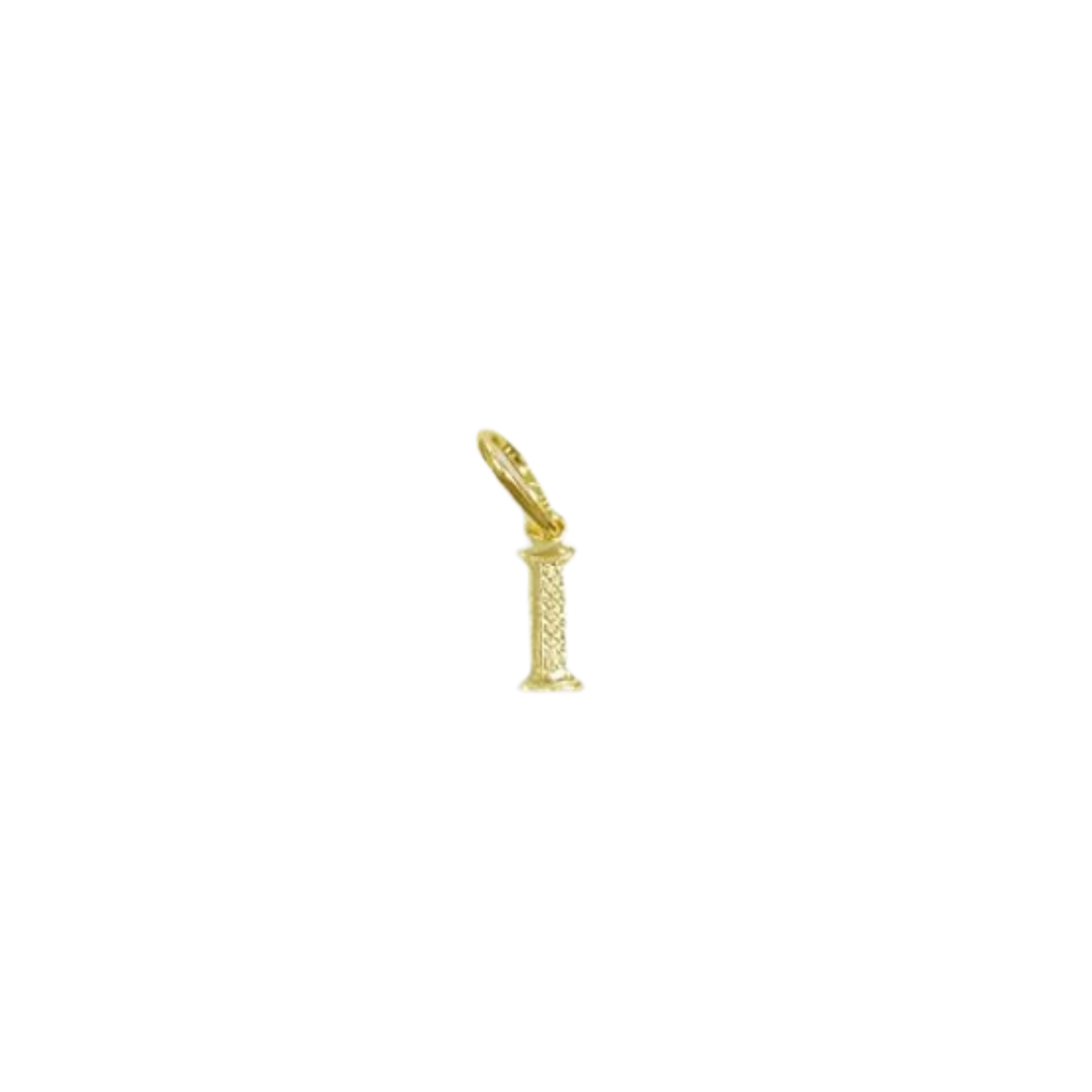 Pingente de Letra Banhado a Ouro Amarelo