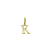 Pingente de Letra Banhado a Ouro Amarelo