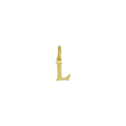 Pingente de Letra Banhado a Ouro Amarelo