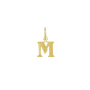 Pingente de Letra Banhado a Ouro Amarelo