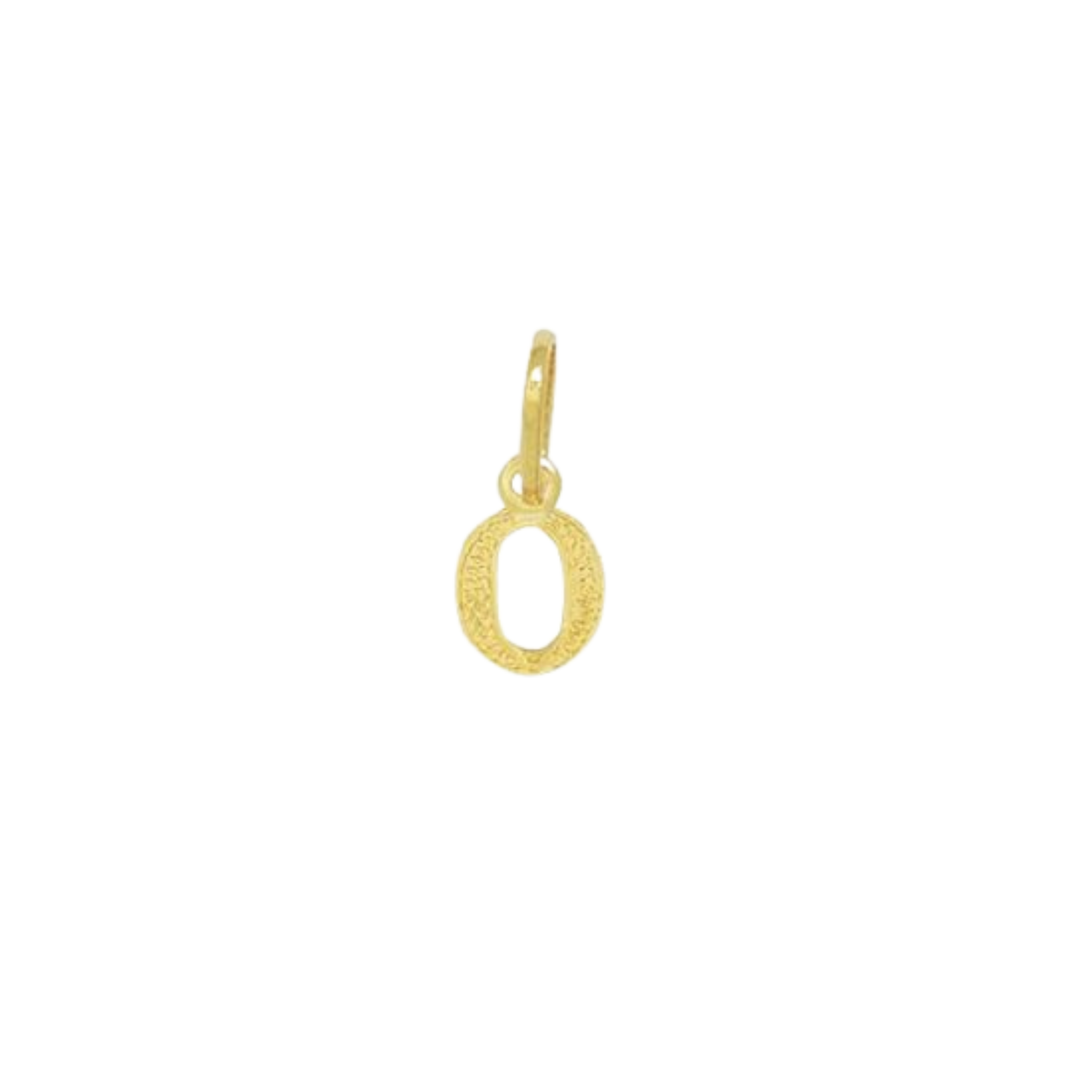 Pingente de Letra Banhado a Ouro Amarelo