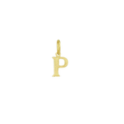 Pingente de Letra Banhado a Ouro Amarelo