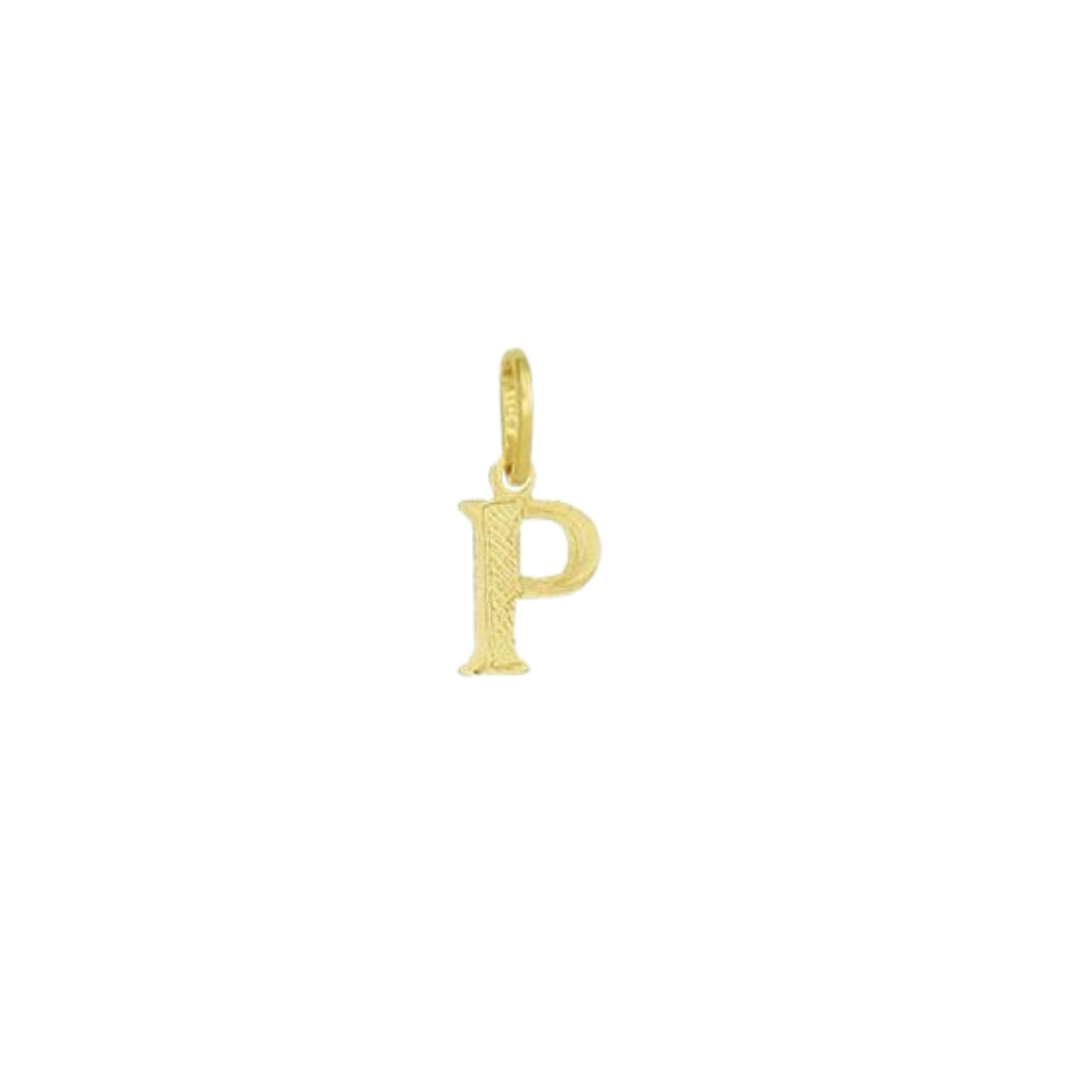 Pingente de Letra Banhado a Ouro Amarelo