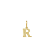 Pingente de Letra Banhado a Ouro Amarelo