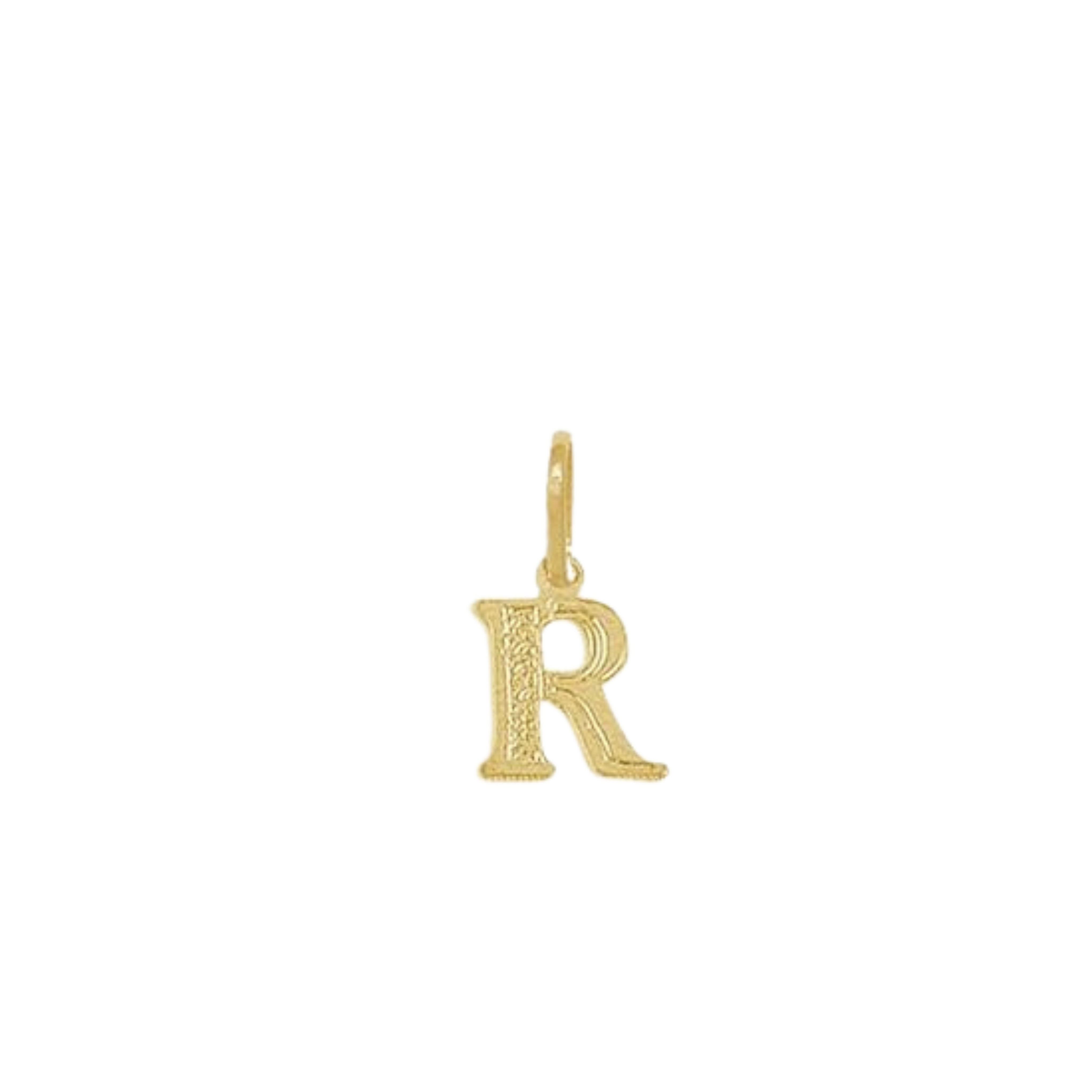 Pingente de Letra Banhado a Ouro Amarelo