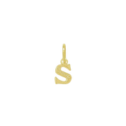 Pingente de Letra Banhado a Ouro Amarelo