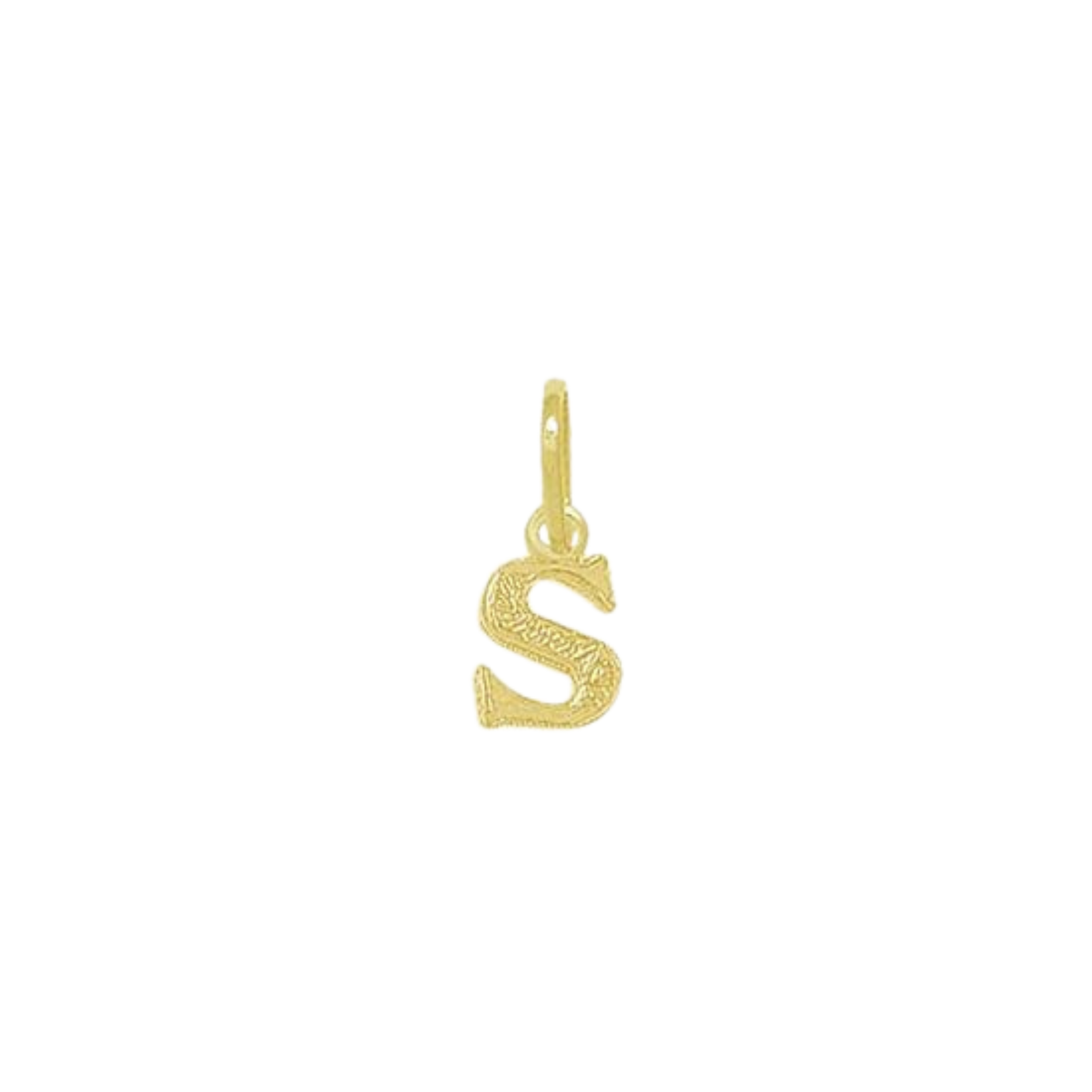 Pingente de Letra Banhado a Ouro Amarelo