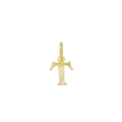 Pingente de Letra Banhado a Ouro Amarelo
