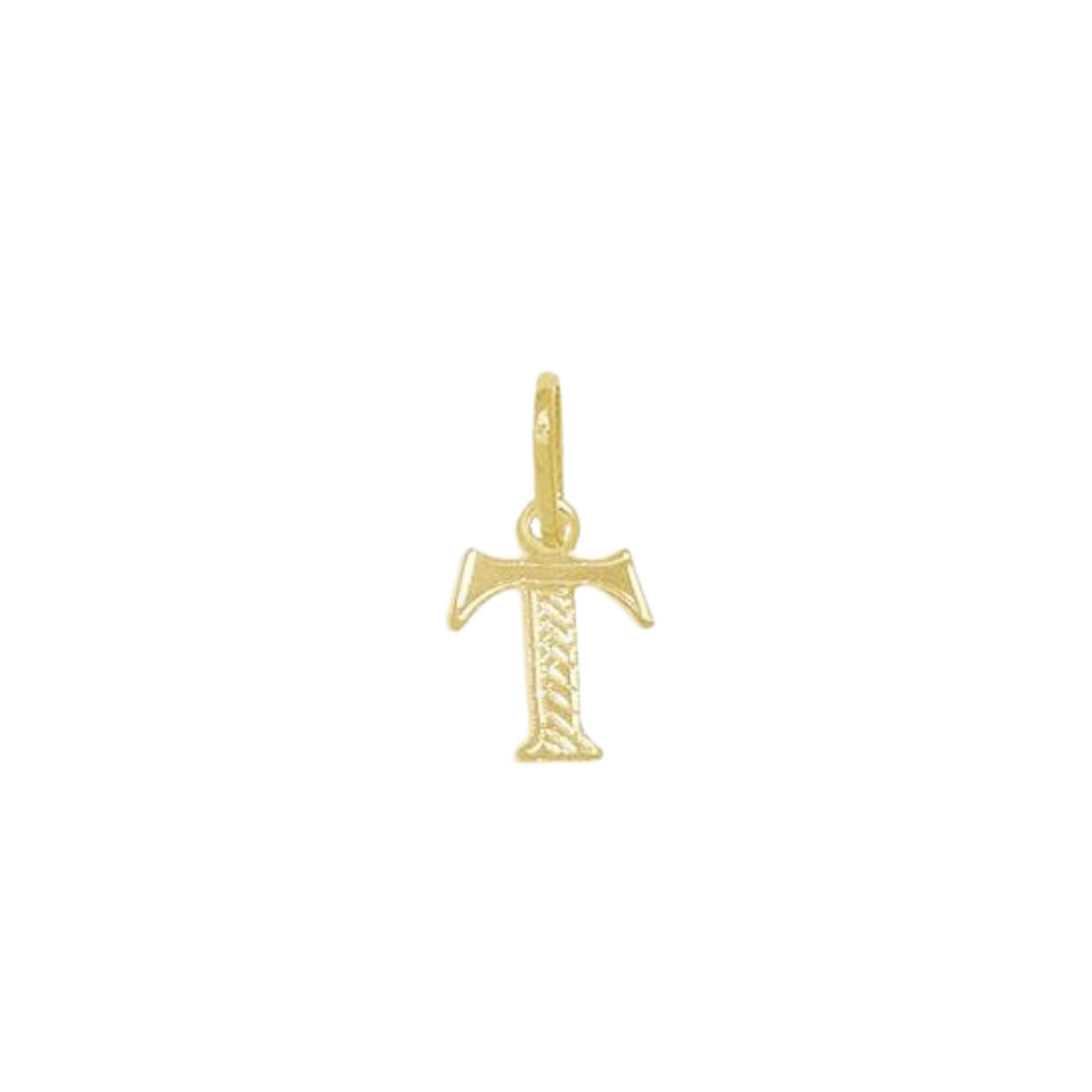 Pingente de Letra Banhado a Ouro Amarelo