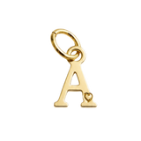 Pingente de Letra Banhado a Ouro