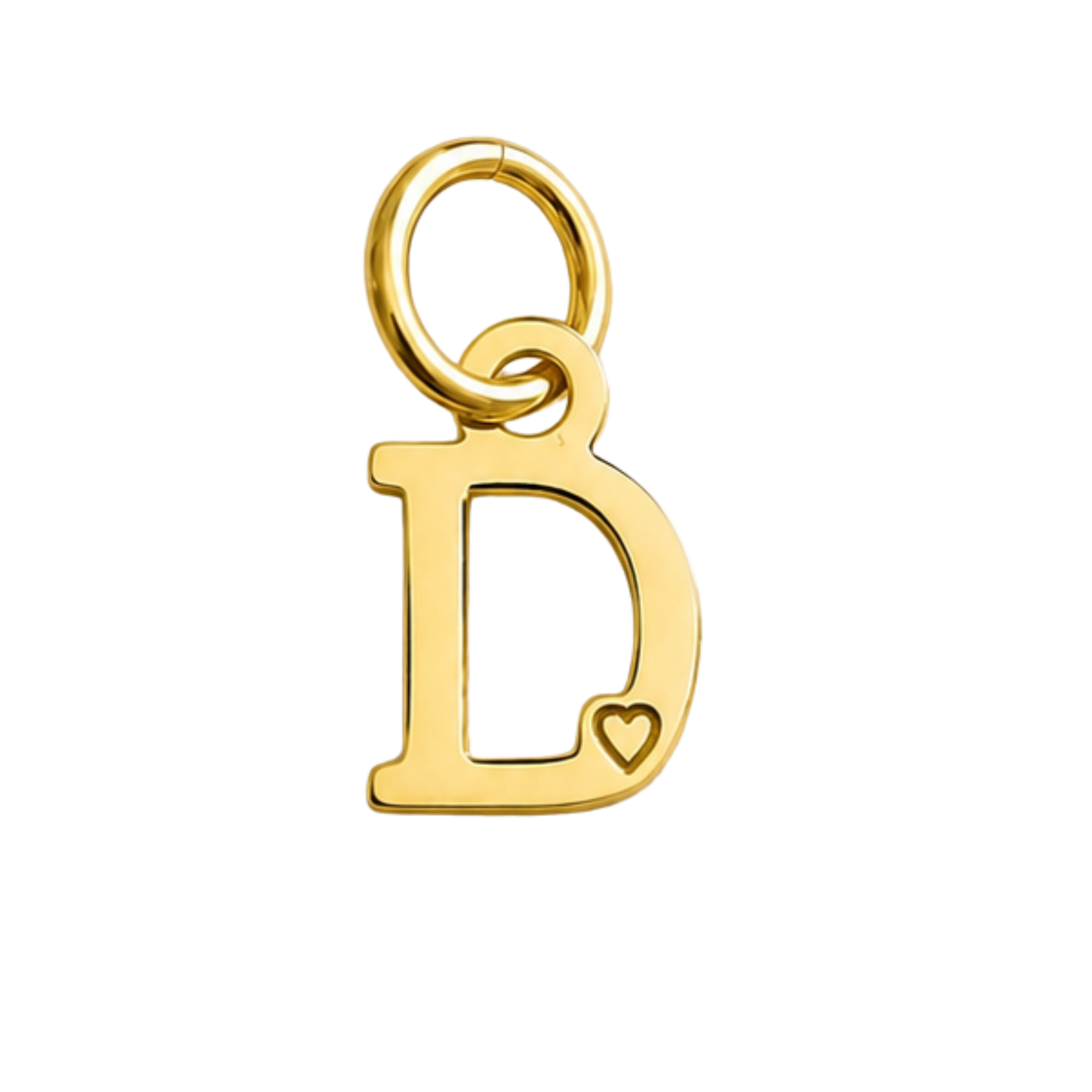 Pingente de Letra Banhado a Ouro