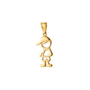 Pingente Menino(a) Banhado a Ouro Amarelo