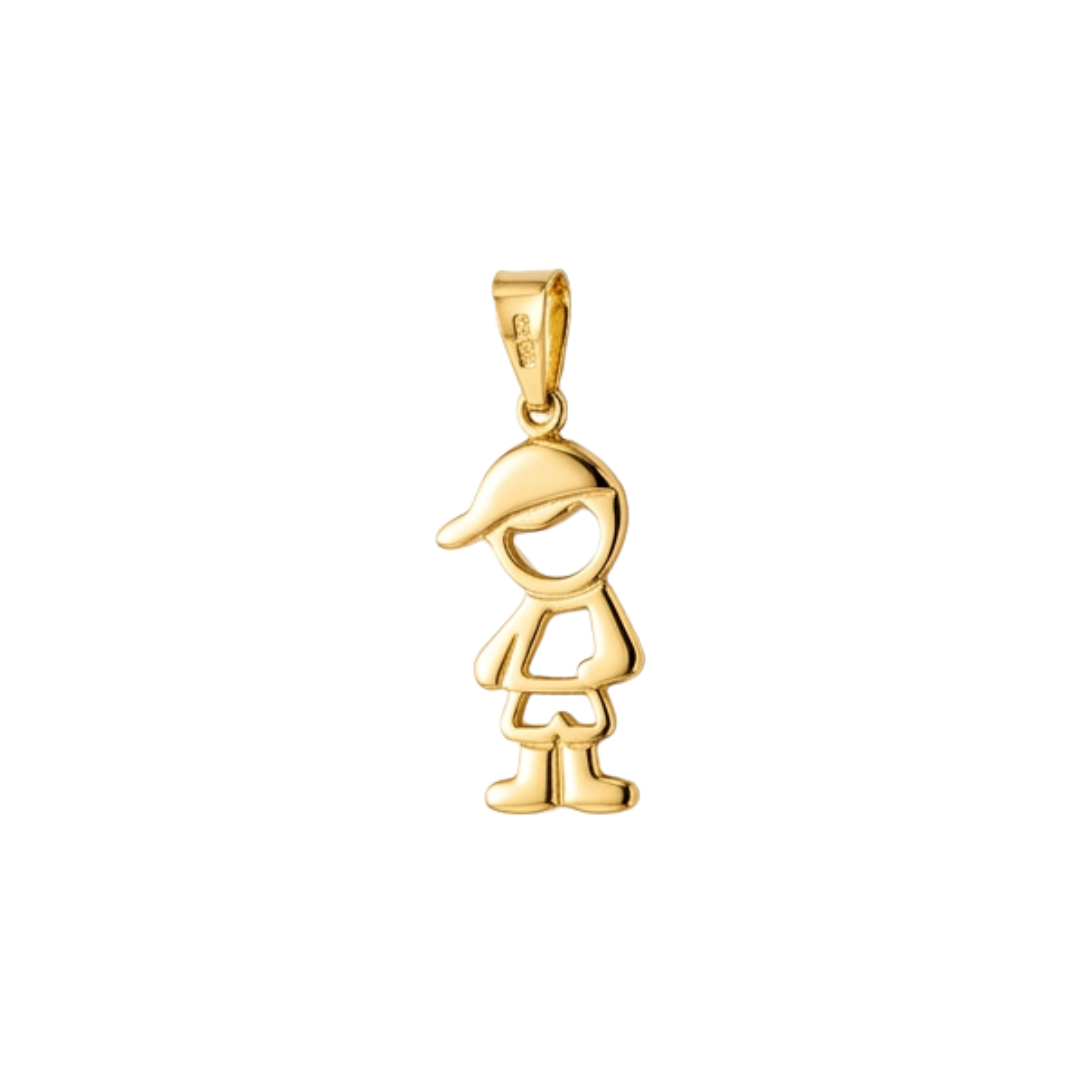 Pingente Menino(a) Banhado a Ouro Amarelo