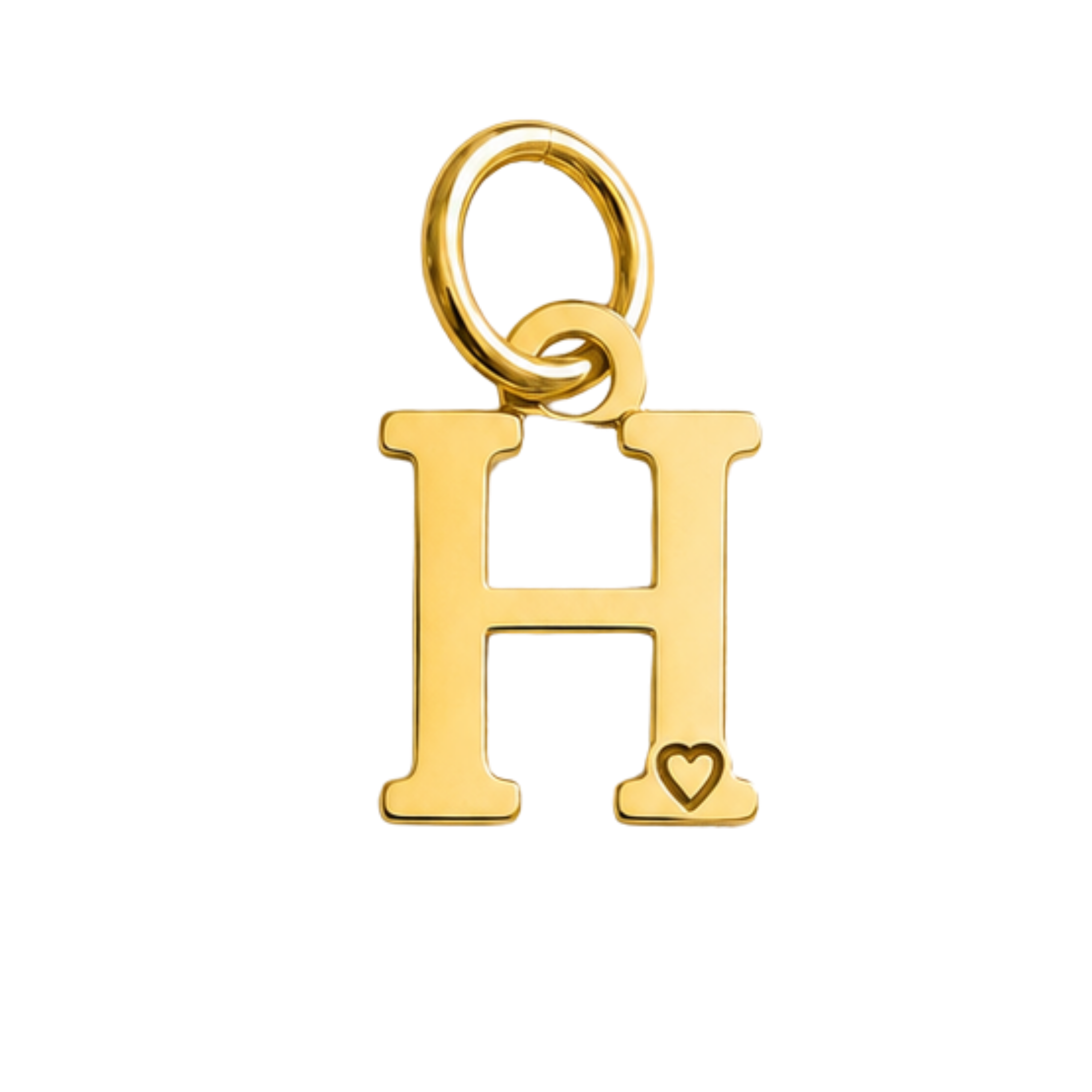 Pingente de Letra Banhado a Ouro