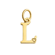 Pingente de Letra Banhado a Ouro