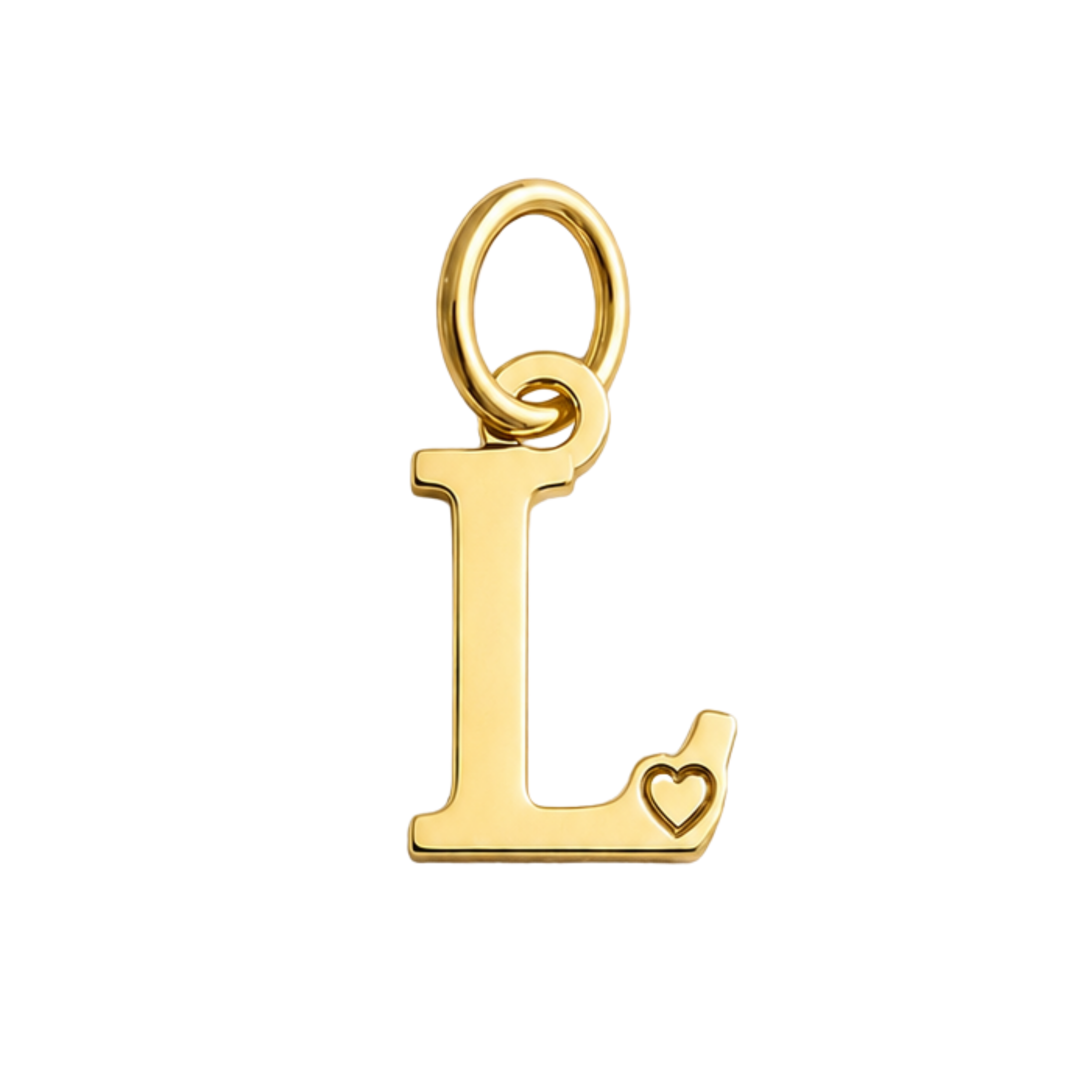 Pingente de Letra Banhado a Ouro