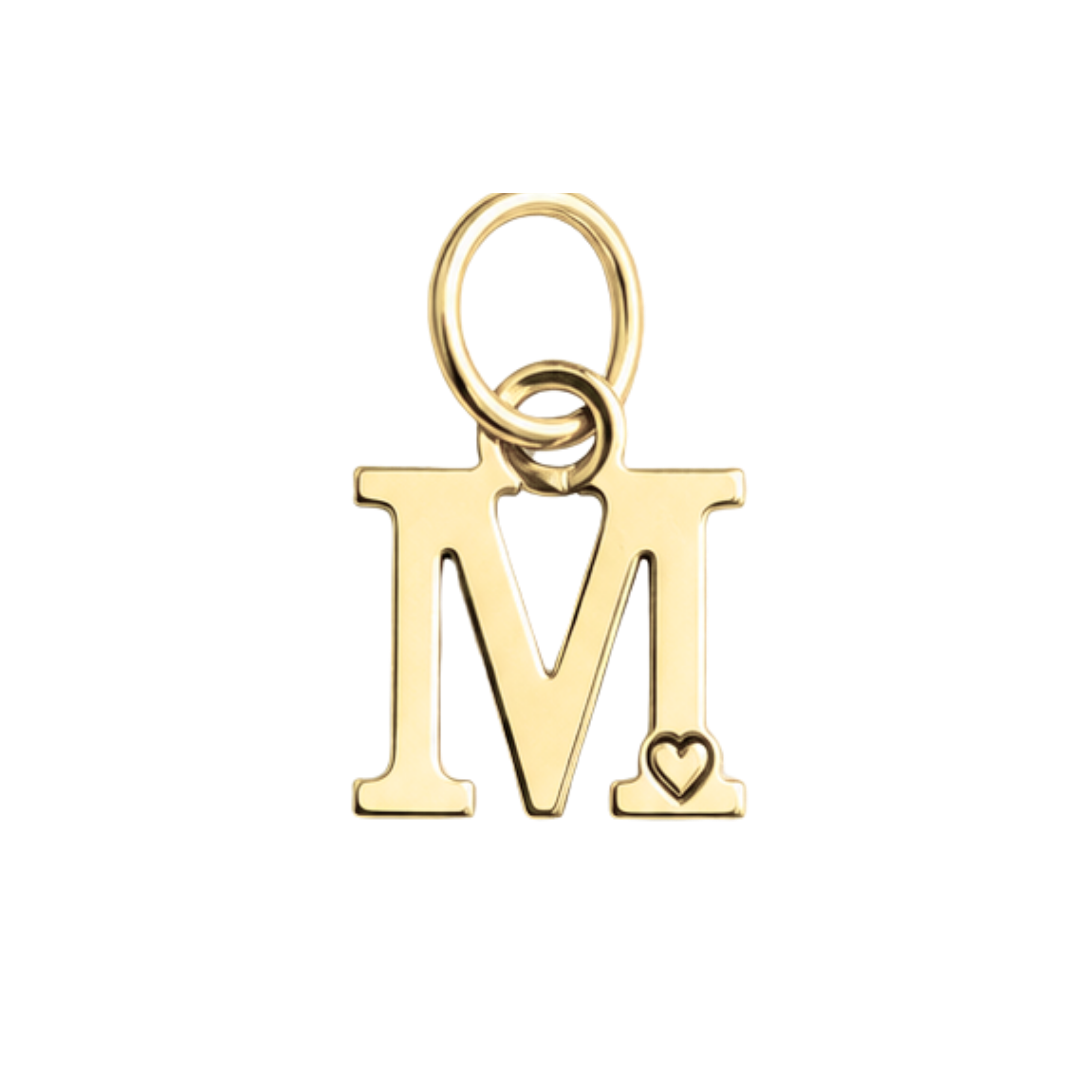 Pingente de Letra Banhado a Ouro