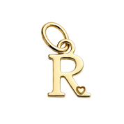 Pingente de Letra Banhado a Ouro