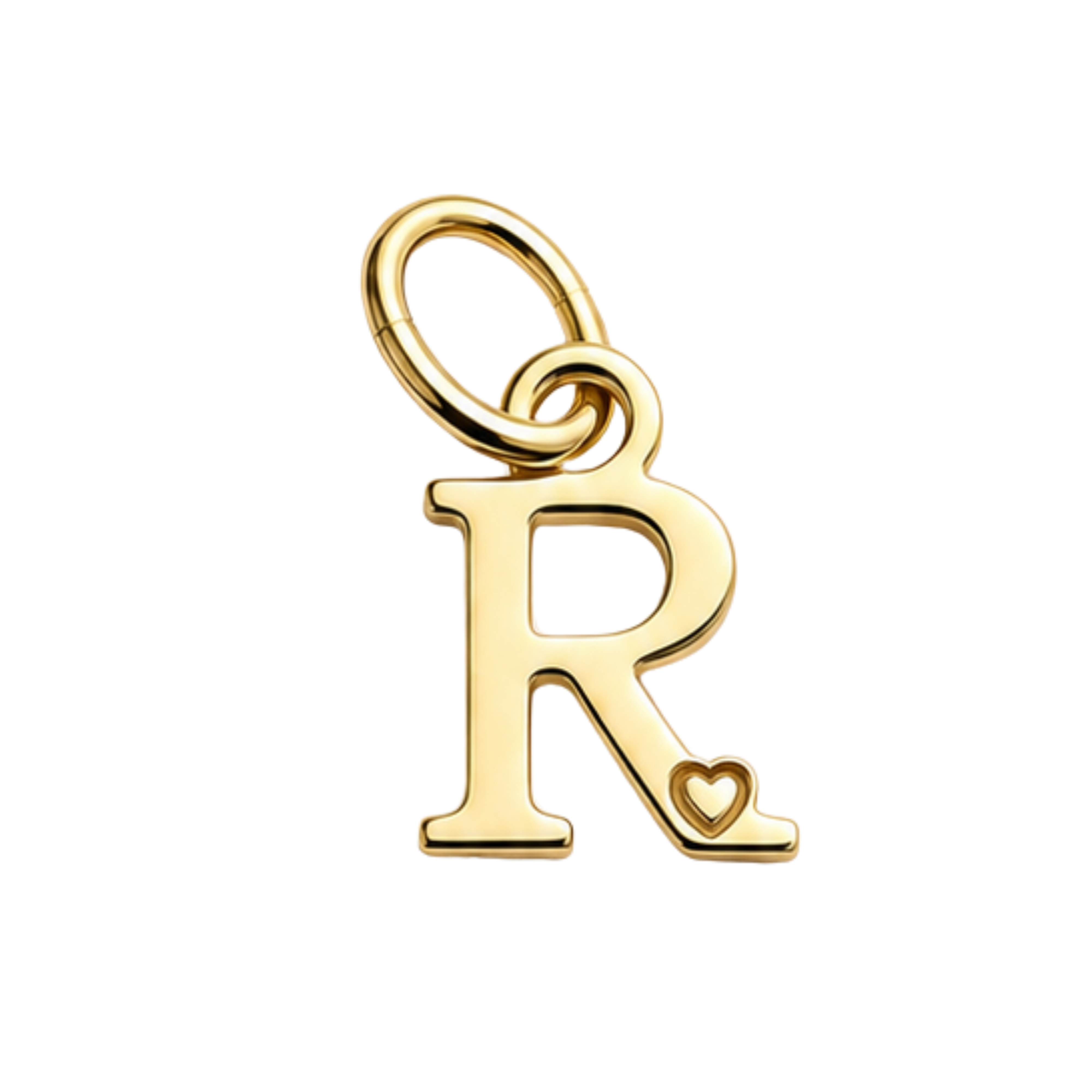 Pingente de Letra Banhado a Ouro