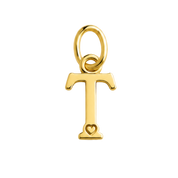 Pingente de Letra Banhado a Ouro