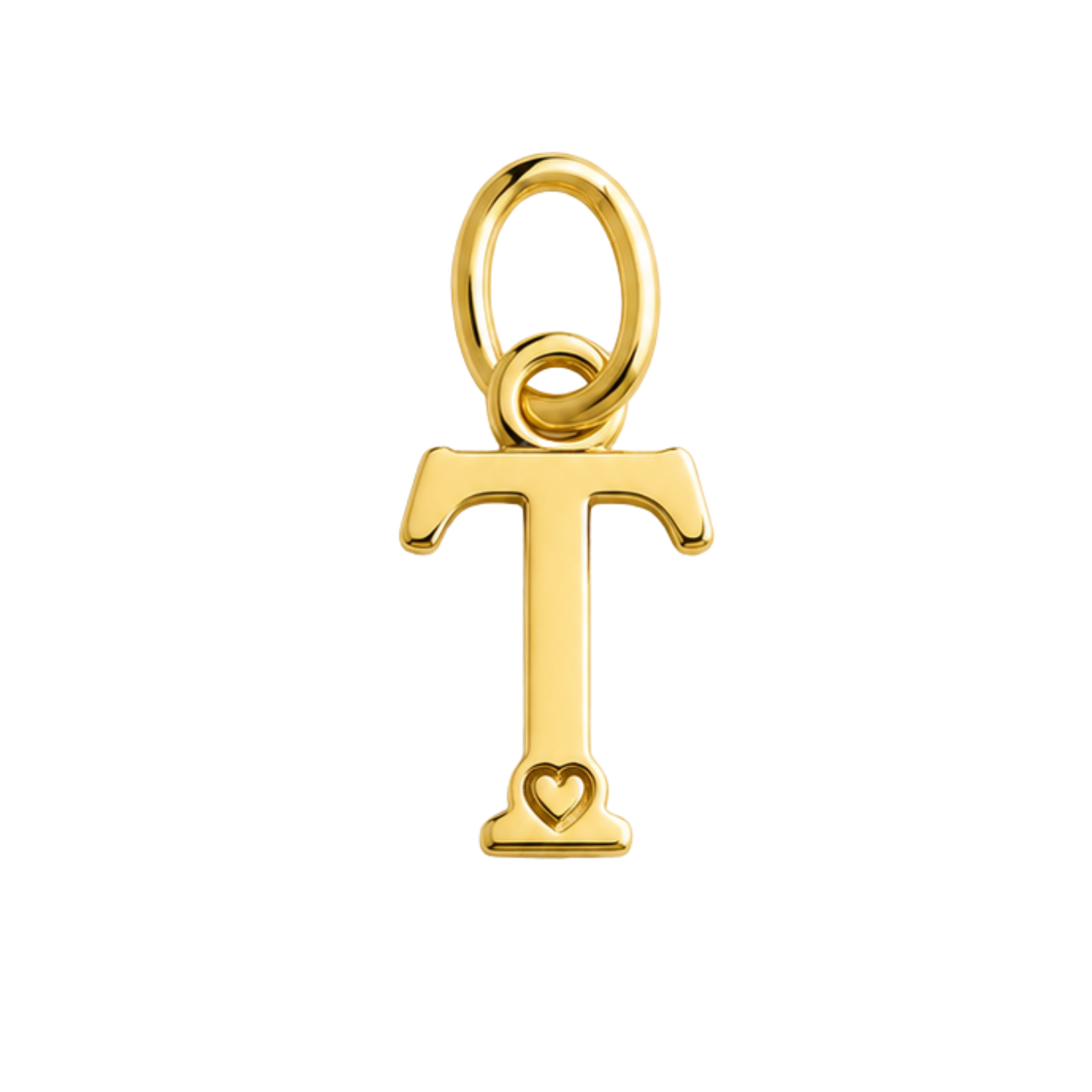 Pingente de Letra Banhado a Ouro