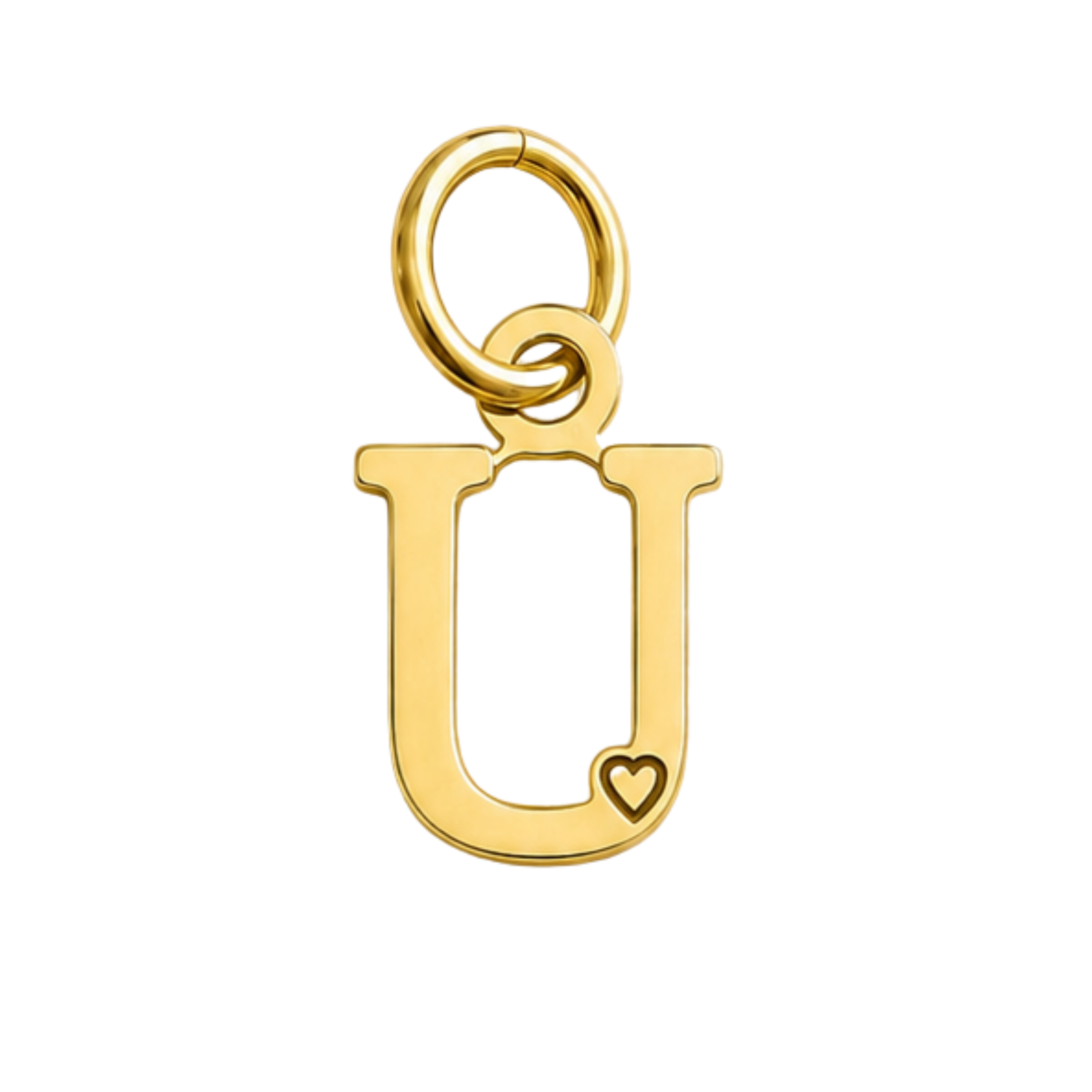 Pingente de Letra Banhado a Ouro