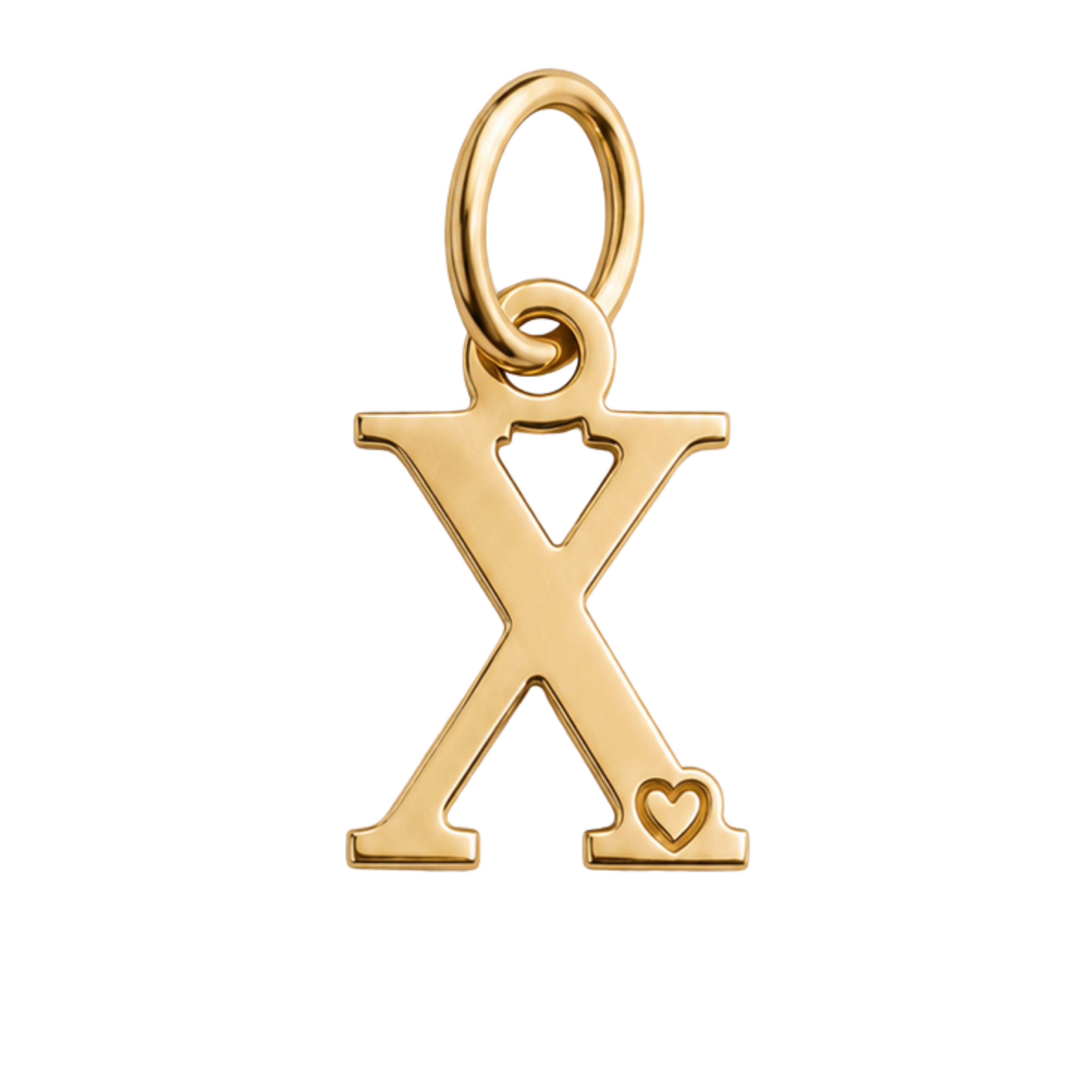 Pingente de Letra Banhado a Ouro