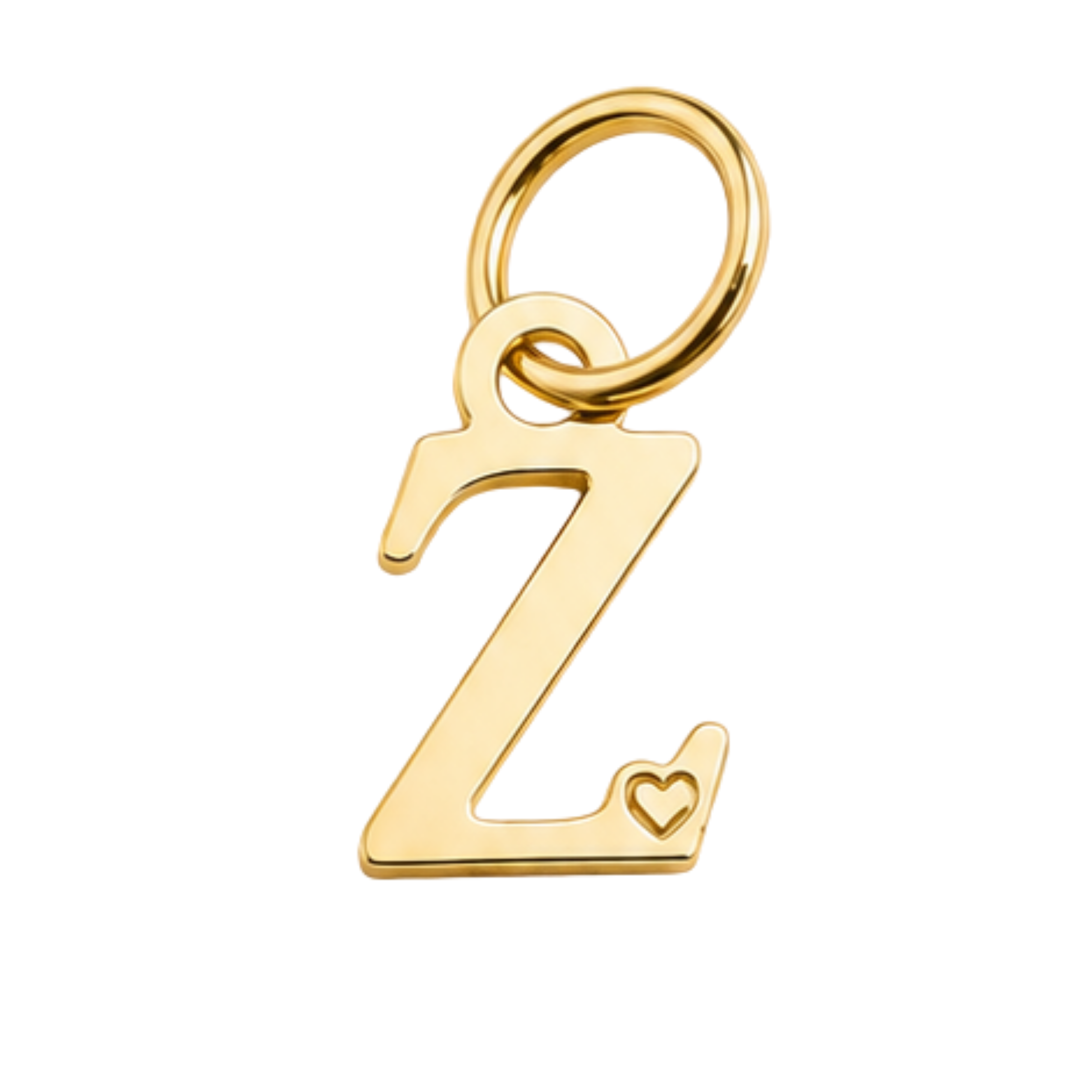 Pingente de Letra Banhado a Ouro