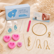 Mini Gota com Folhas Douradas