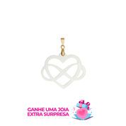 Coração Infinito - Joia de Leite Materno