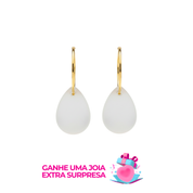 Brinco Mini Gota - Joia de Leite Materno