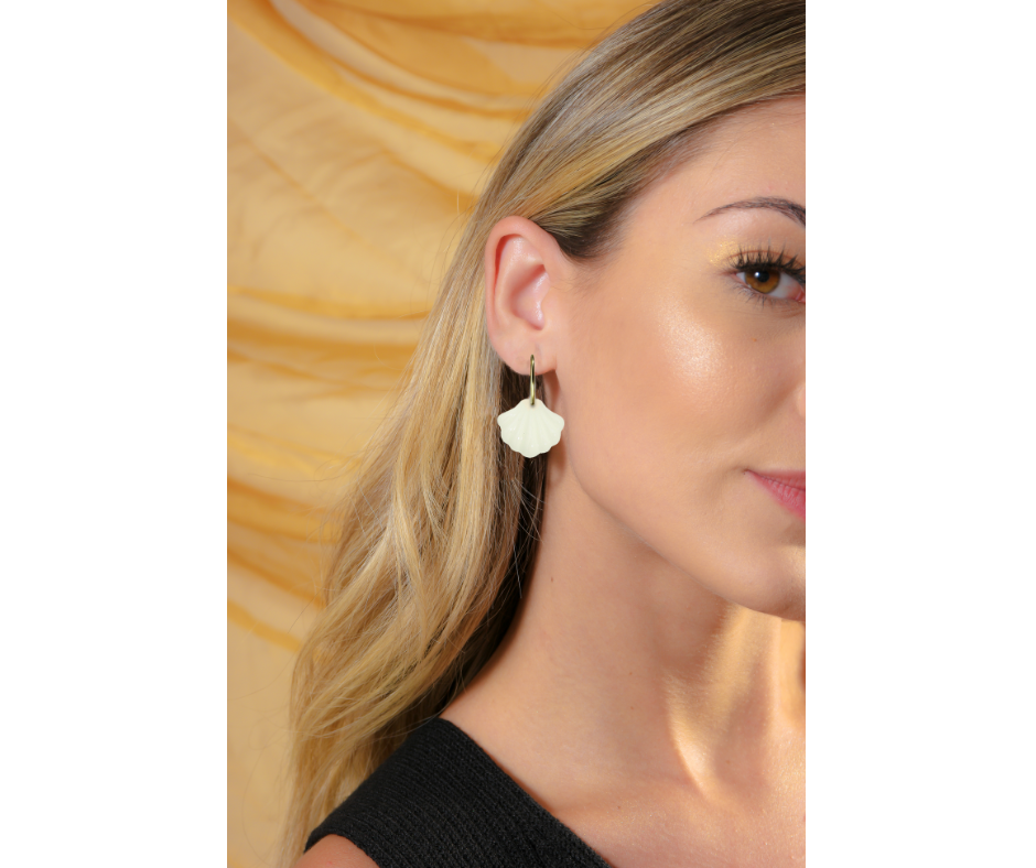 Brinco Concha - Joia de Leite Materno