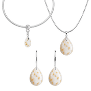 Mini Gota com Folhas Douradas