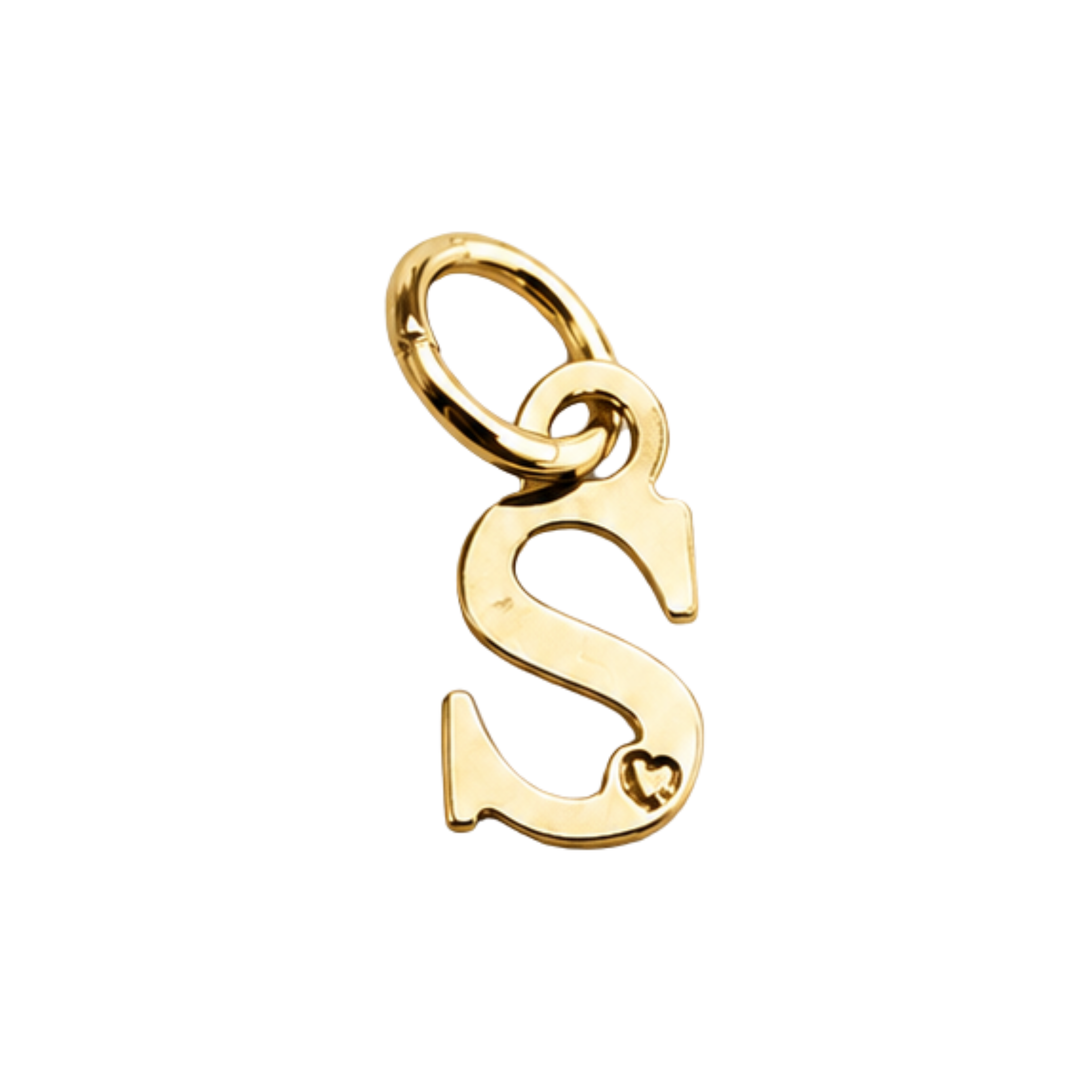 Pingente de Letra Banhado a Ouro