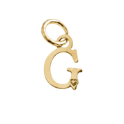 Pingente de Letra Banhado a Ouro
