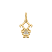 Pingente Menino(a) Banhado a Ouro