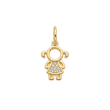 Pingente Menino(a) Banhado a Ouro