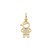 Pingente Menino(a) Banhado a Ouro