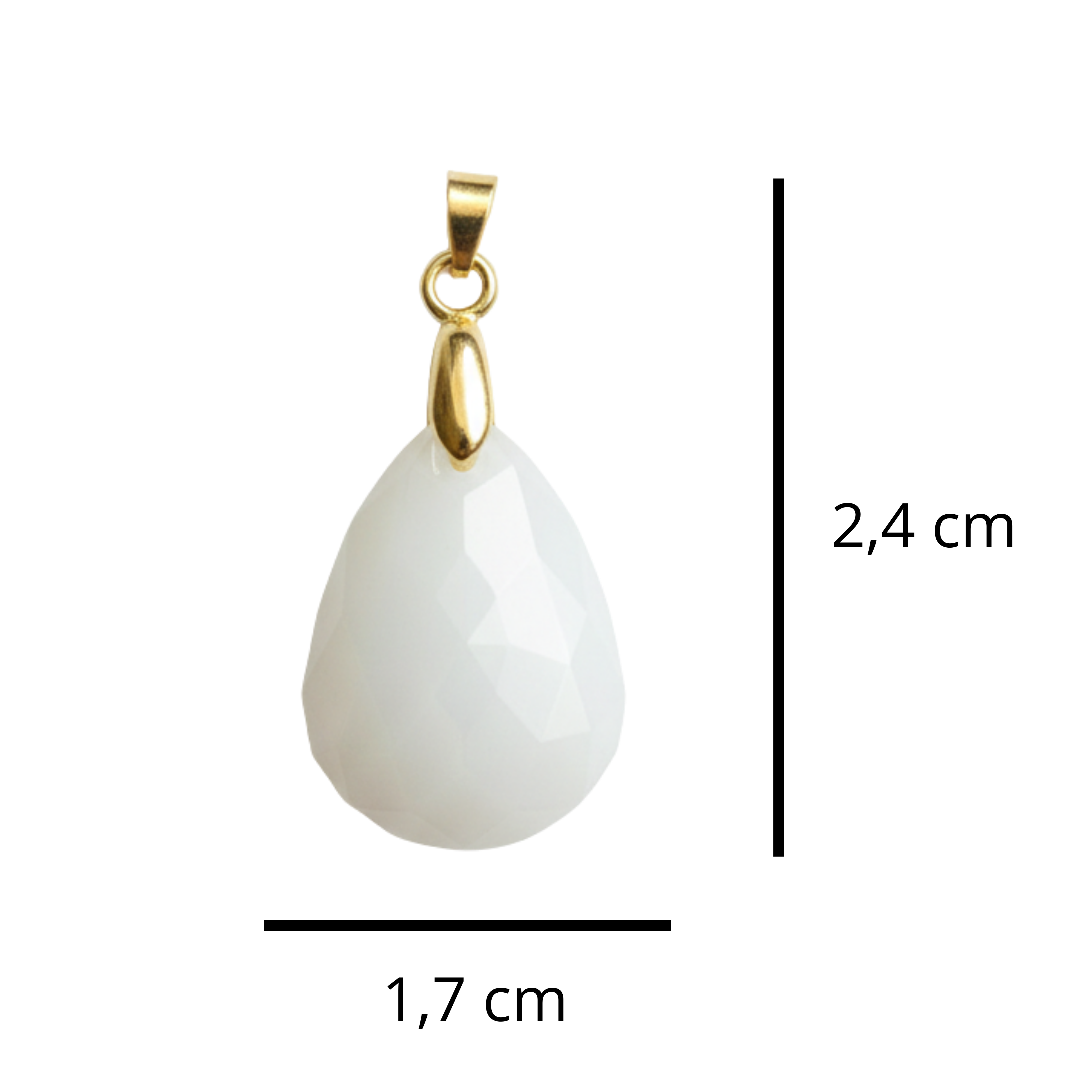 Gota Lapidada com Medalha Mama