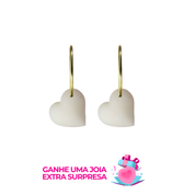 Brinco Coração - Joia de Leite Materno